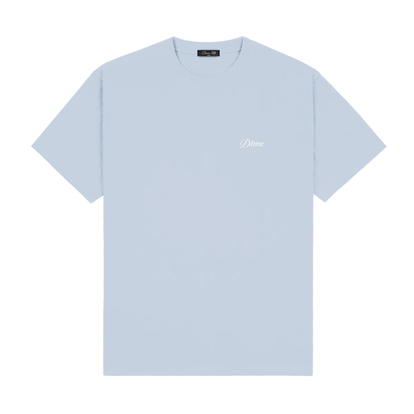 Dime Cursive Small Logo T-Shirt - Blue Fog - Streetart.fr